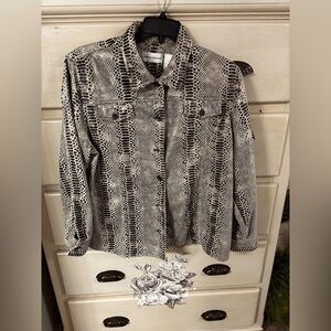 Alfred Dunner women’s faux snakeskin jacket